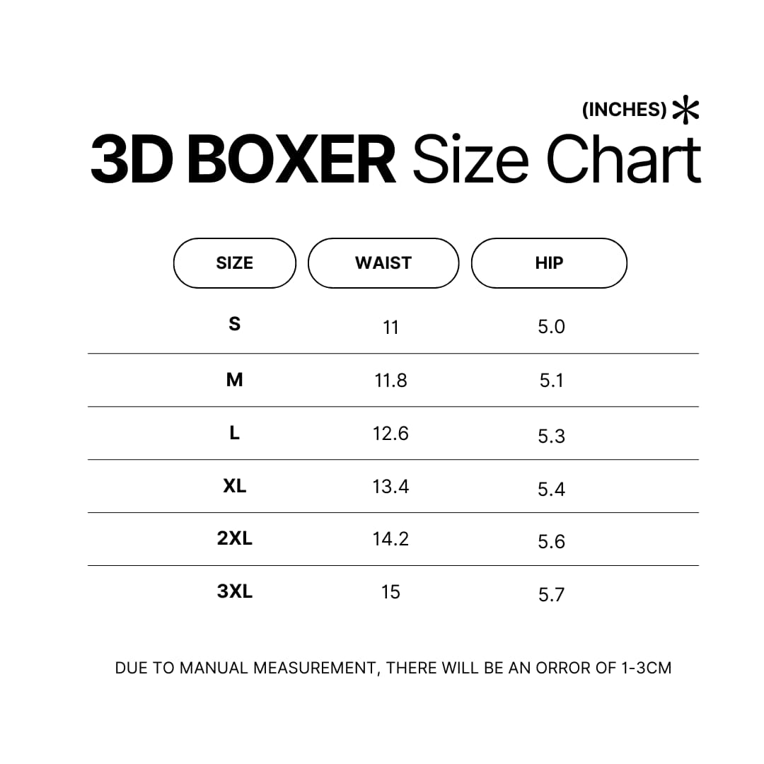 Boxer Size Chart - Purpled Shop