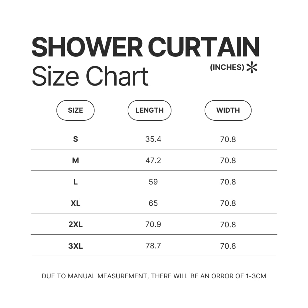 Shower Curtain Size Chart - Amon Amarth Shop