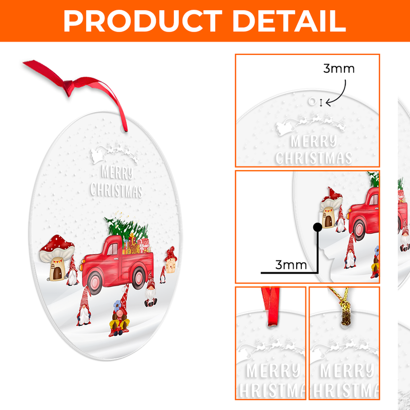 Transparent Acrylic Ornament Details - Beagle Gifts