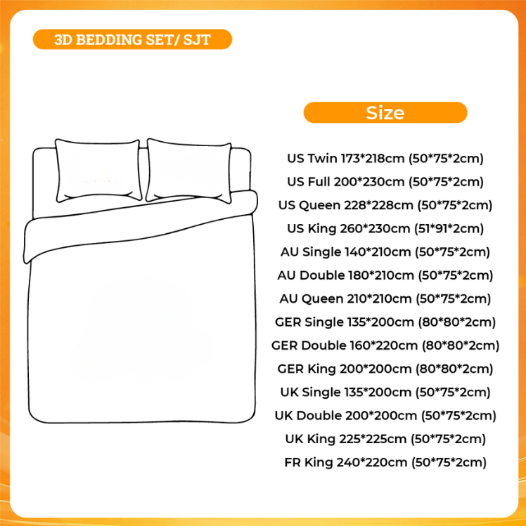 3D BEDDING SET - Bleach Merchandise