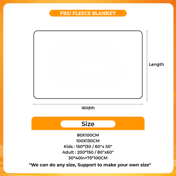 3D Fleece Blanket - Bleach Merchandise