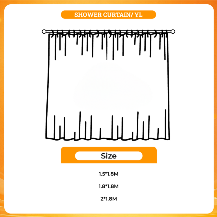 3D shower curtain - Demon Slayer Gifts